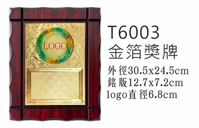 T6003金箔獎牌