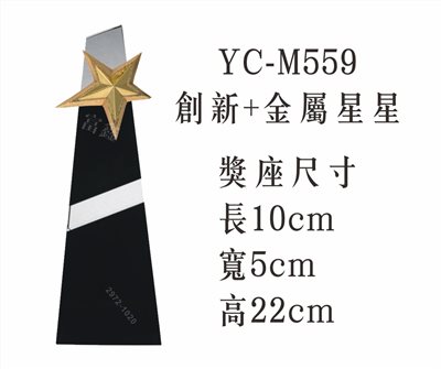 YC-M559創新+金屬星星