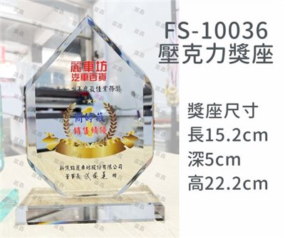FS-10036彩印壓克力獎座