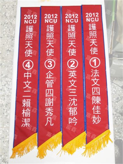 參考樣式-平光布肩帶(中央大學護照天使) 