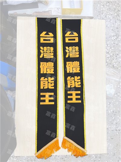 參考樣式-絨布背帶(台灣體能王)