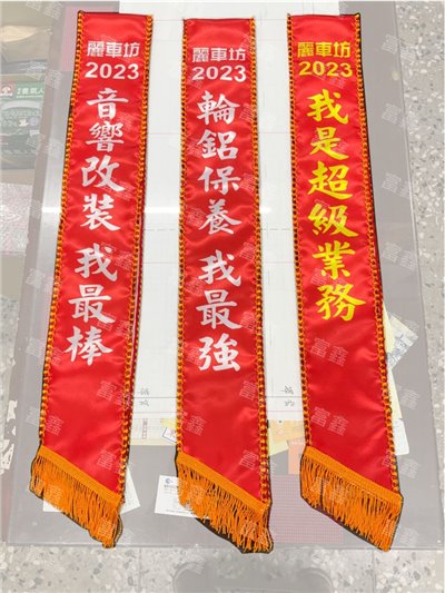 參考樣式-亮面緞布背帶-車花邊(麗車坊)