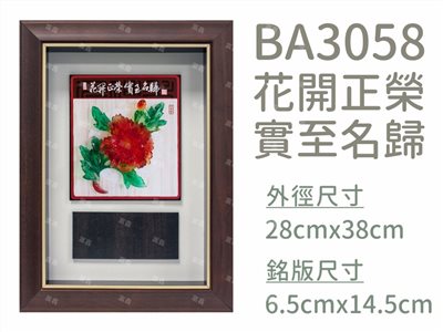 BA3058花開正榮實至名歸