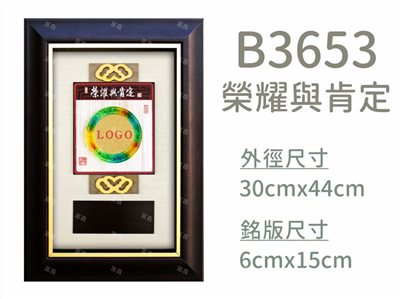 B3653榮耀與肯定