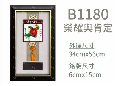 B1180榮耀與肯定